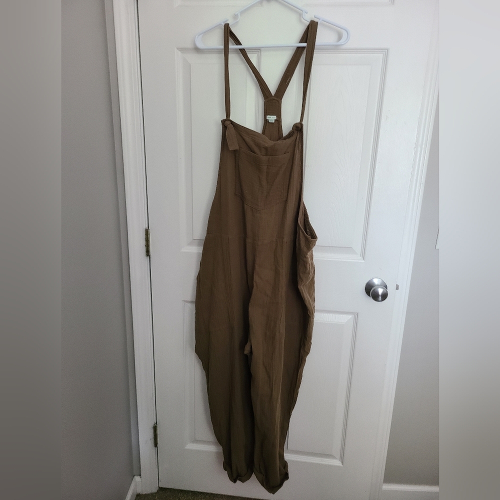 Aerie Linen Overalls